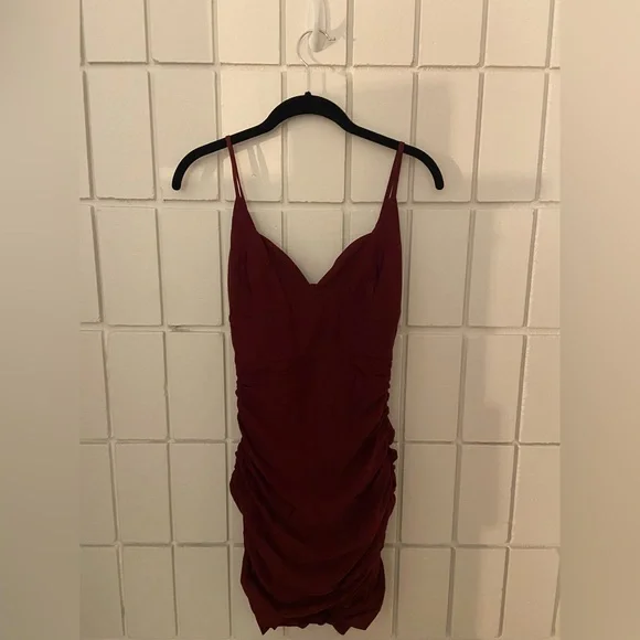 Dresses | Tiger Mist Burgundy Mini Dress Size Small | Poshmark
